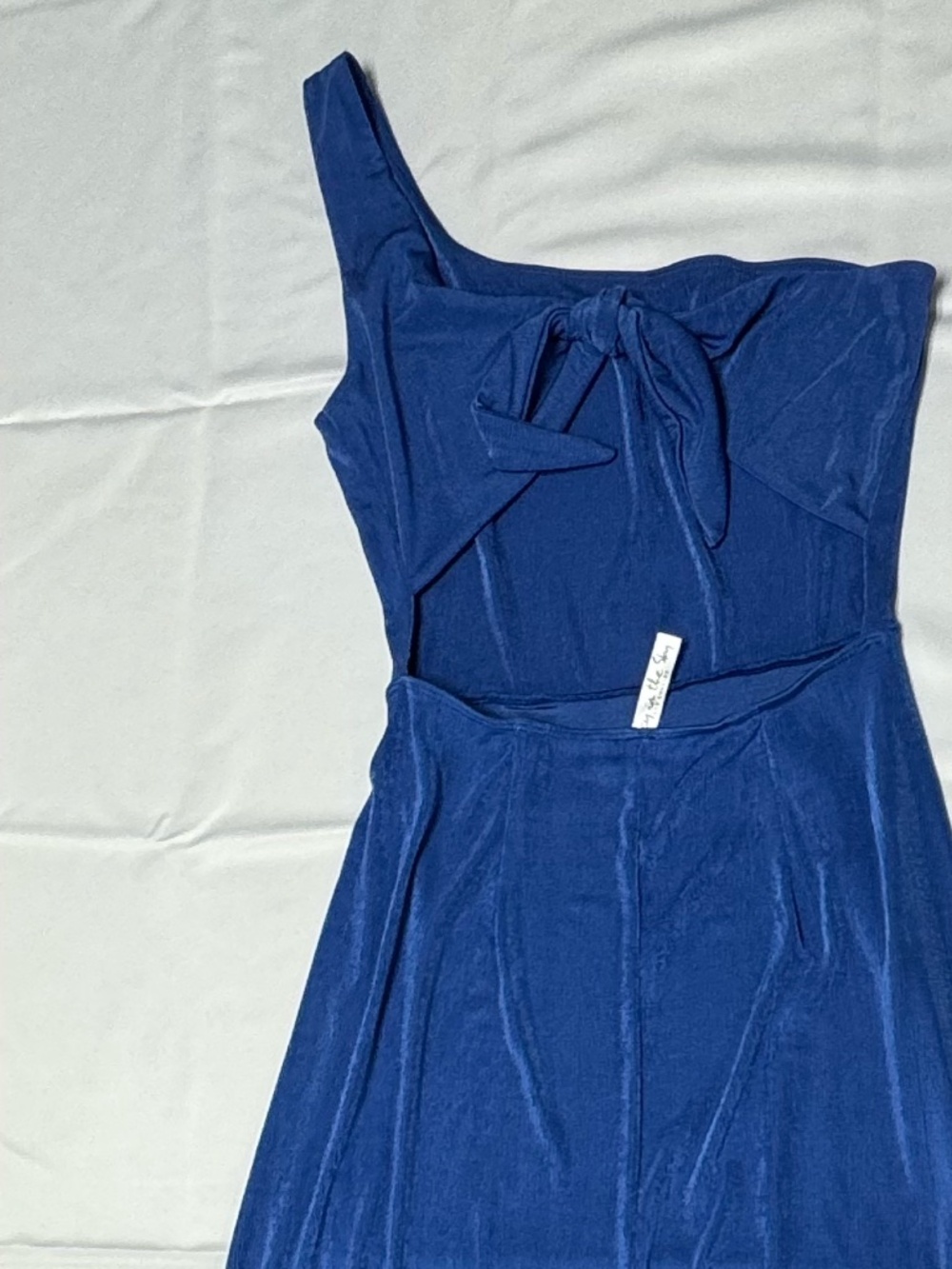 Lucy in the Sky - Blue One Shoulder Maxi Dress -Size XS -  NEW Without Tags. - Picture 11 of 13